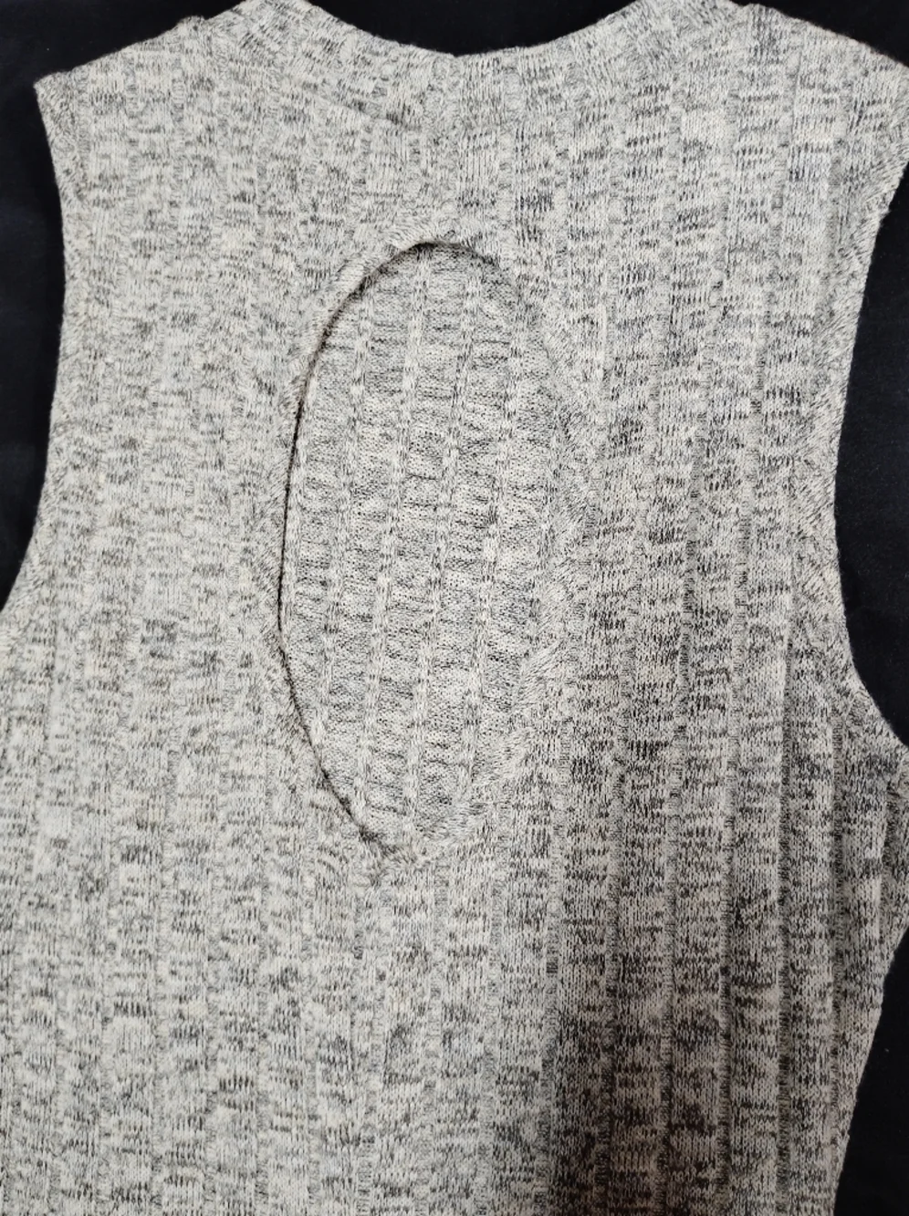 Style Rack Sleeveless Ribbed Midi Dress - Gray - Picture 4 of 5